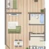 Floor plan: 1 Bedroom