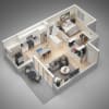 Floor plan: One Bedroom