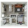 Floor plan: 1x1 - 1.01-A