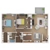 Floor plan: B/2 - 2.1, 2nd Flr