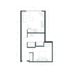 Floor plan: Urban One Bedroom A 
