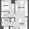Floor plan: 1 Bed/1 Bath-A2