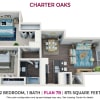 Floor plan: Two Bedroom Plan 7B