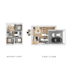 Floor plan: Townhome 3 Bedroom 2.5 Bathroom