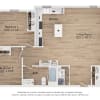 Floor plan: B2c | 2 Bed | 1 Bath | 60