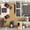 Floor plan: 1 Bedroom