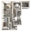 Floor plan: 2x2 C