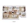 Floor plan: DeLeon