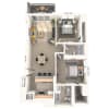 Floor plan: B1-1