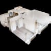Floor plan: 1 Bed x 1 Bath I-Line
