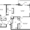 Floor plan: Two Bedrooms/Two Baths- HC