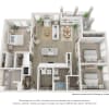 Floor plan: The Wanchese 3BD 2BA