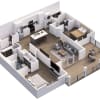 Floor plan: B-Flat 3