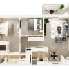 Floor plan: Two Bedroom