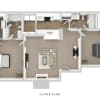 Floor plan: 2x2U