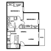 Floor plan: 2 Bedroom