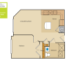 Floor plan: 1 Bed/1 Bath (ADA5)
