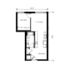 Floor plan: 1 Bedroom - A21