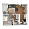 Floor plan: 1x1