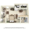 Floor plan: Renovated Efficiency
