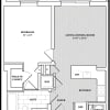Floor plan: 1 Bed/1 Bath