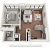 Floor plan: 1b