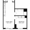 Floor plan: 1R