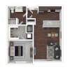 Floor plan: 1 Bedroom
