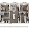 Floor plan: Albert - 2 Bedrooms 1288