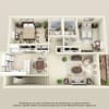 Floor plan: Classic Style Two Bedroom Upstairs