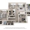 Floor plan: A4, The Michelson (w/ Study)