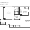 Floor plan: 2BR 2BA (1100sf)