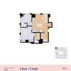 Floor plan: 2x2 H