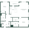 Floor plan: 2A | 2 Bed | 2 Bath