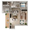 Floor plan: 2x2143