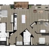 Floor plan: Three Bedroom (3B)
