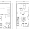 Floor plan: Loft One bedroom/One and a Half Bath