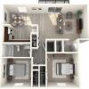 Floor plan: 2 Bedroom Apartment
