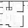 Floor plan: Crest Studio A