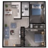 Floor plan: 2 Bedroom 1 Bathroom