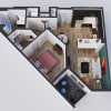 Floor plan: 1 Bedroom A2