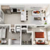 Floor plan: 1x1 Traditional ZJ
