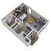 Floor plan: Open 1x1 - A1