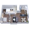 Floor plan: A2 - (Garage Included with Rent) 