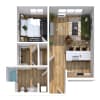 Floor plan: One Bedroom B6
