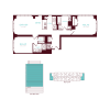 Floor plan: 2 Bedroom 2 Bath A