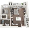 Floor plan: One Bedroom A1F