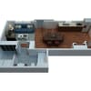 Floor plan: Studio Bedroom / 1 Bathroom