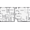 Floor plan: 3 Bed/2.5 Bath Townhome-CTH2
