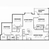 Floor plan: 3 Bedroom/2 Bath with Garage